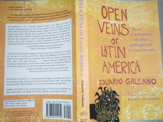 Eduardo Galeano's Open Veins of Latin America Yellow Cover